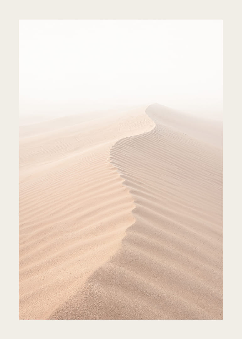 A soft wave of sand sweeps through a desolate landscape.-12