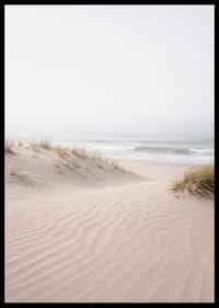 Myke sanddyner på en stille strand skaper fred og harmoni.-6