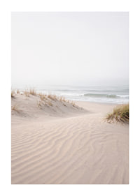 Soft sand dunes on a quiet beach create peace and harmony.-1