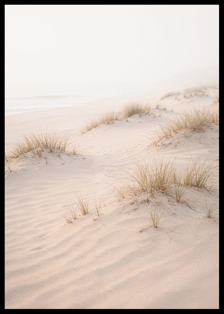 Soft sand dunes in a dreamlike light create peace and tranquility.-12