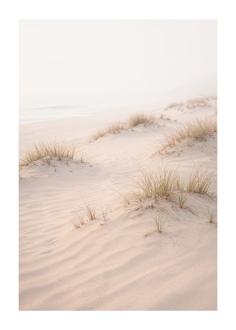 Soft sand dunes in a dreamlike light create peace and tranquility.-12
