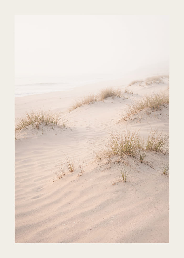 Soft sand dunes in a dreamlike light create peace and tranquility.-12