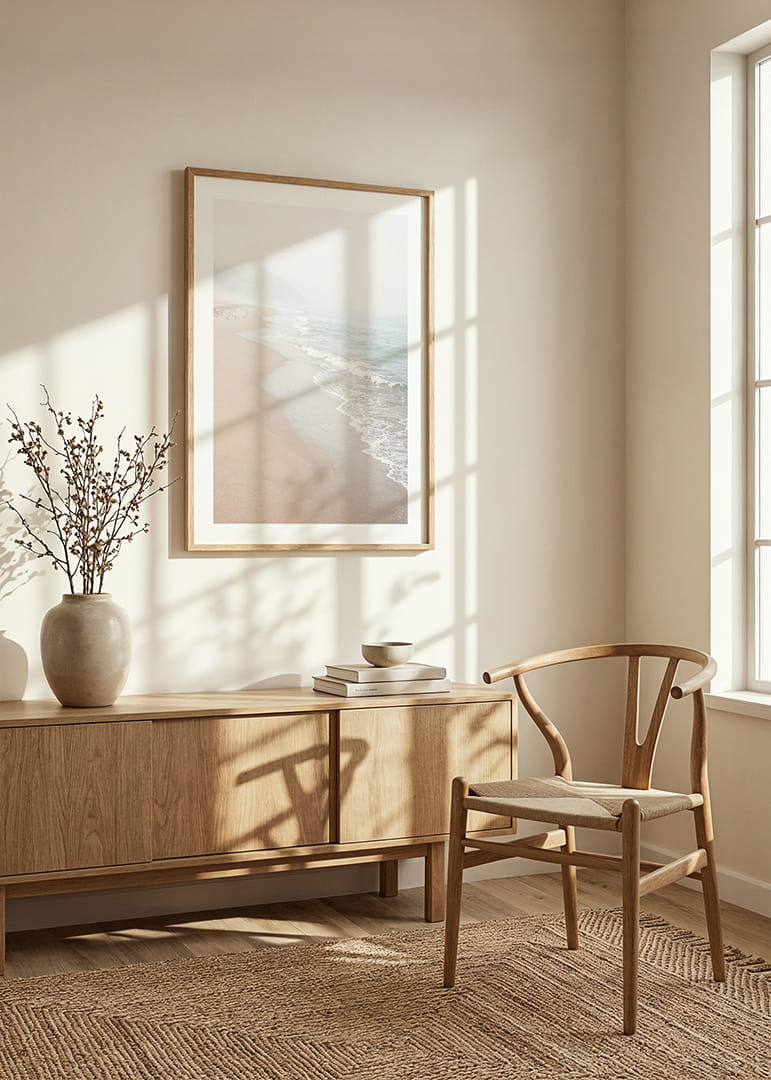 Soft morning mist sweeps over a quiet shoreline.-12