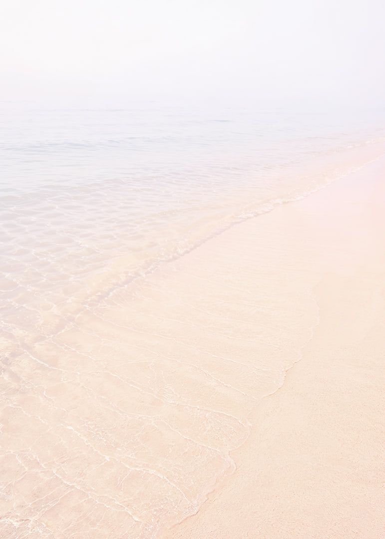 A dreamlike beach with soft pastel tones that inspire calm.-12