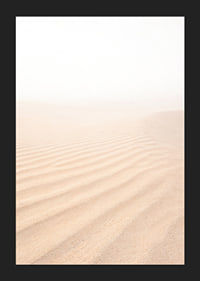 Soft sand mixes with a misty horizon and creates tranquility.-5
