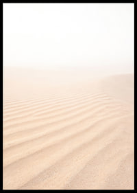 Soft sand mixes with a misty horizon and creates tranquility.-6