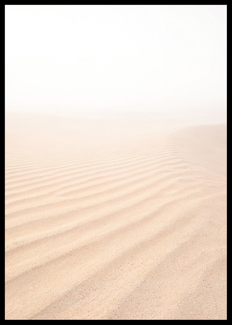 Soft sand mixes with a misty horizon and creates tranquility.-12