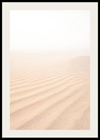 Soft sand mixes with a misty horizon and creates tranquility.-2