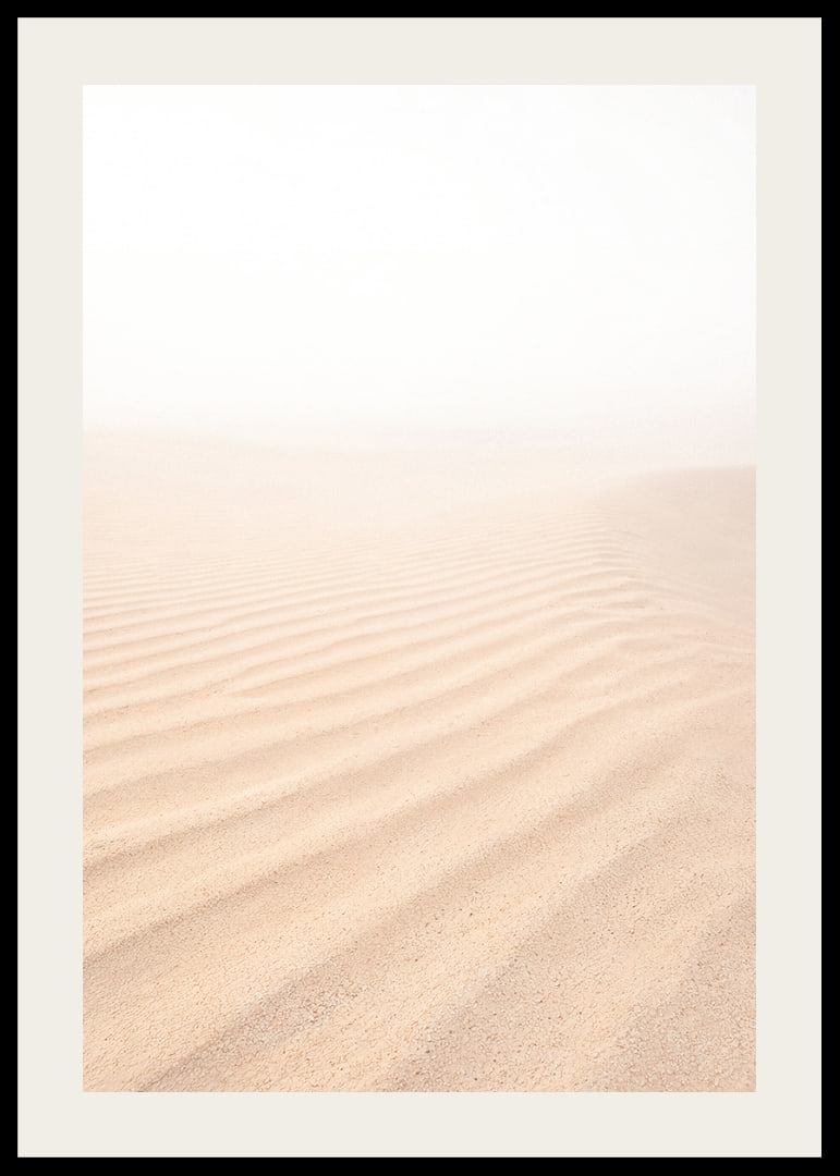 Soft sand mixes with a misty horizon and creates tranquility.-12