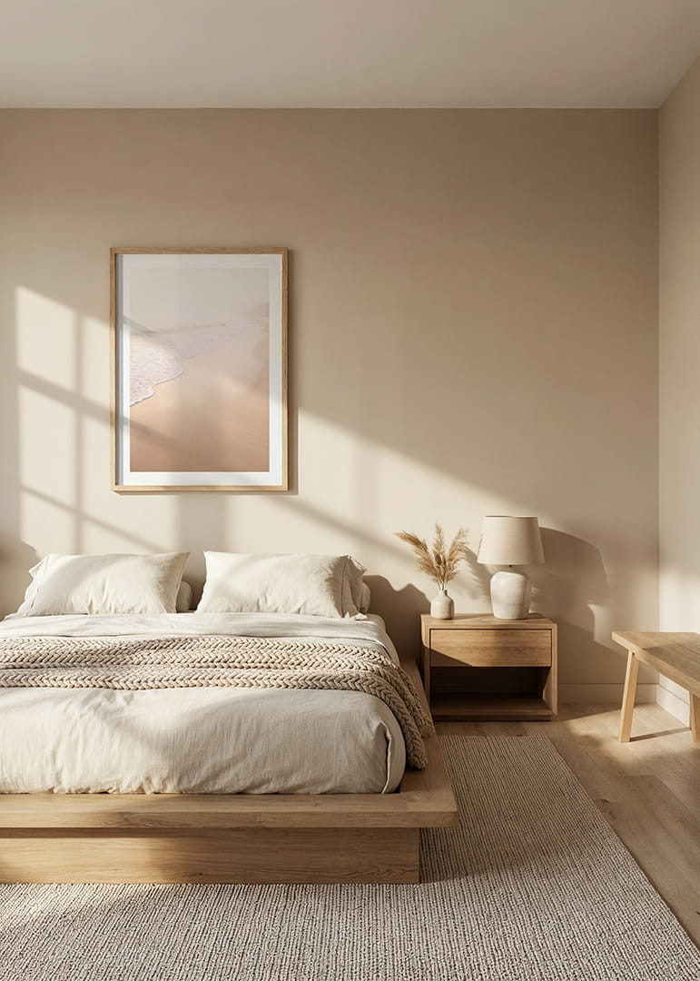 Une plage chaude et douce, enveloppée d'une brume légère, crée une atmosphère de paix et de tranquillité.-12