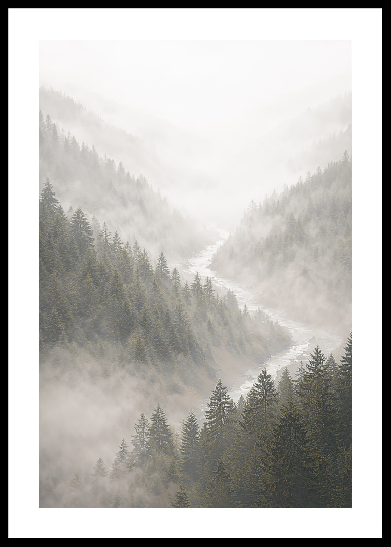 Magical mountains in fog create a peaceful harmony.-12