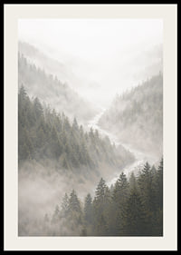 Magical mountains in fog create a peaceful harmony.-2