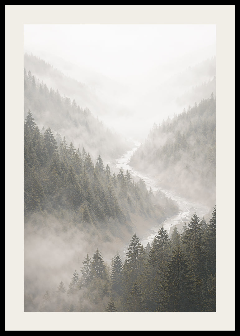 Magical mountains in fog create a peaceful harmony.-12