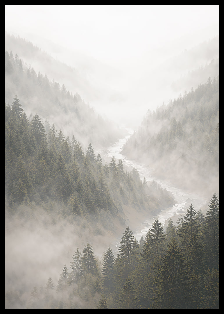 Magical mountains in fog create a peaceful harmony.-12