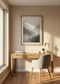 Des montagnes magiques enveloppées de brume créent une harmonie paisible.-8