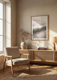 Les pins enveloppés de brume créent une atmosphère de calme et de mystère.-8