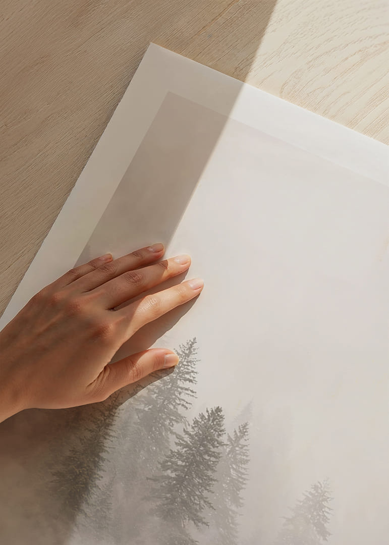 Les pins enveloppés de brume dégagent une atmosphère mystérieuse et apaisante.-12