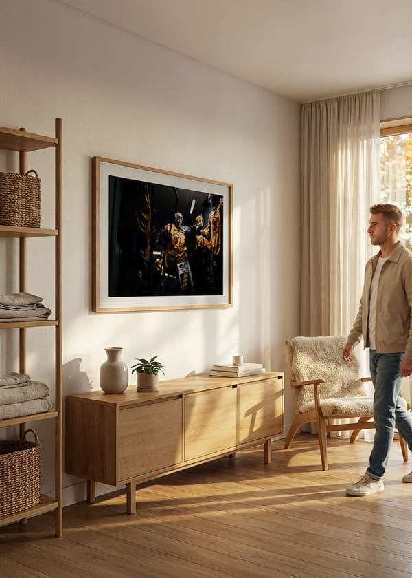 Poster Strauss Mann Redo För Match Skellefteå AIK 2025 No1 crossfade