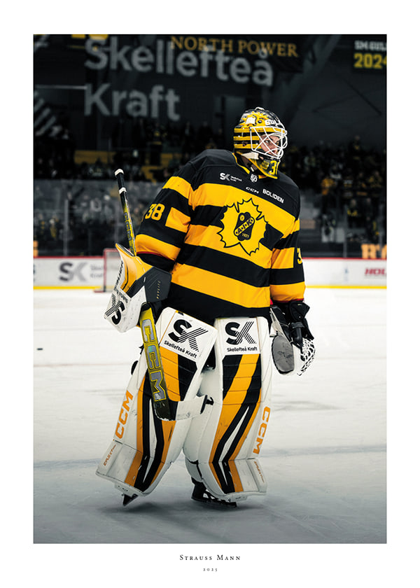 Poster Strauss Mann På Isen Skellefteå AIK 2025
