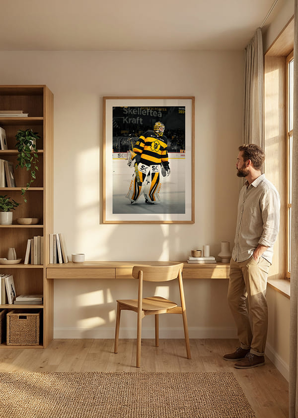 Poster Strauss Mann På Isen Skellefteå AIK 2025 crossfade