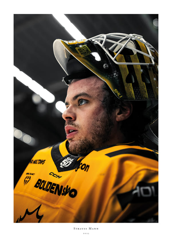 Poster Strauss Mann Närbild Skellefteå AIK 2025