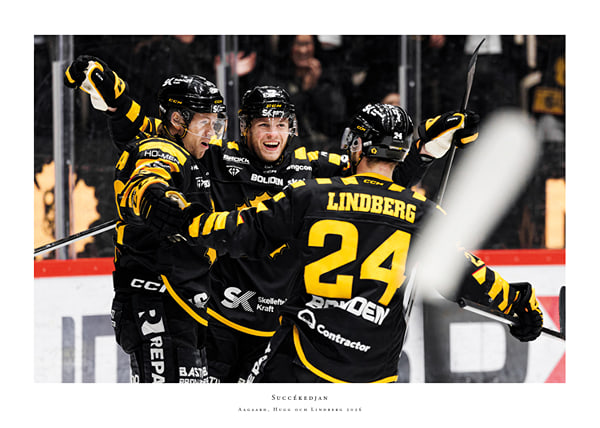 Poster Succékedjan - Aagaard, Hugg och Lindberg Skellefteå AIK 2026