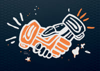 Lakers For Peace Handshake Non-Violence No1-7