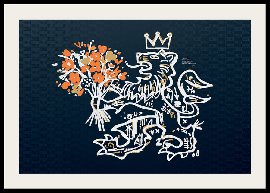 Lakers For Peace Lion Non-Violence No1-12