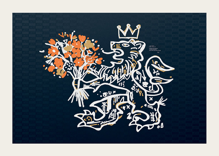 Lakers For Peace Lion Non-Violence No1-12