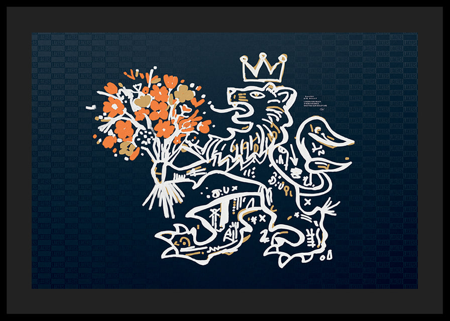 Lakers For Peace Lion Non-Violence No1-12