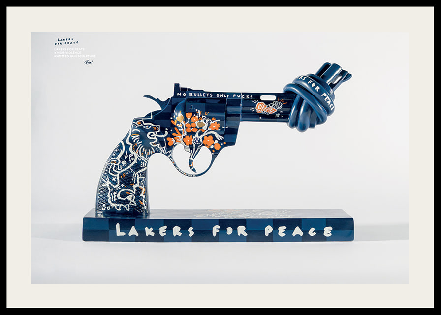 Lakers For Peace Knotted Gun Non-Violence No2-12