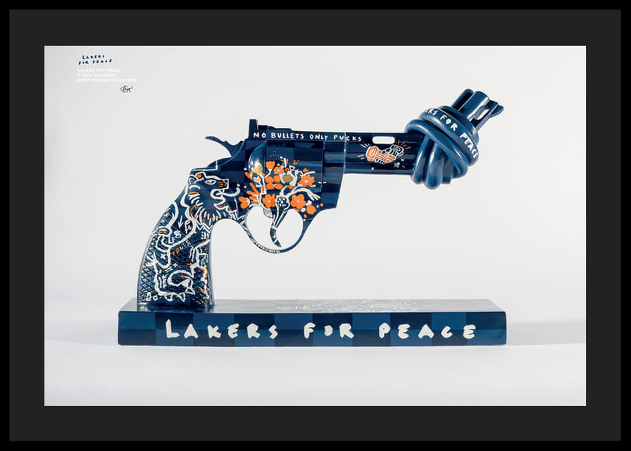 Lakers For Peace Knotted Gun Non-Violence No2-12