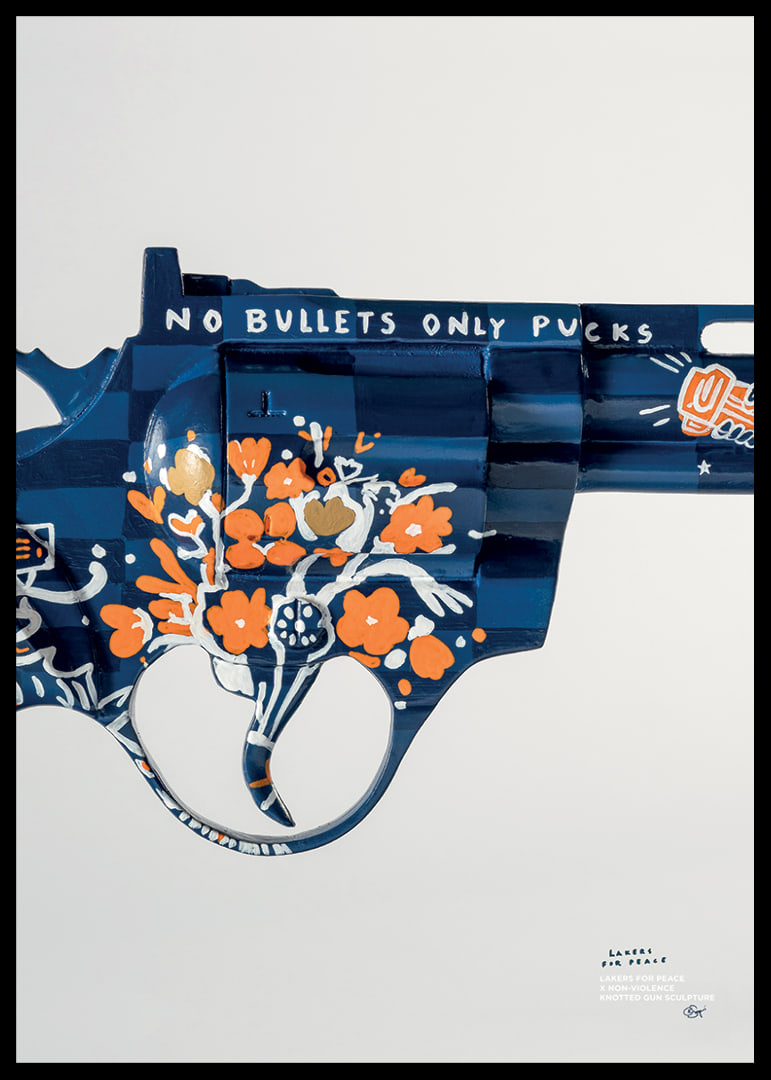 Lakers For Peace Knotted Gun Non-Violence No3-12