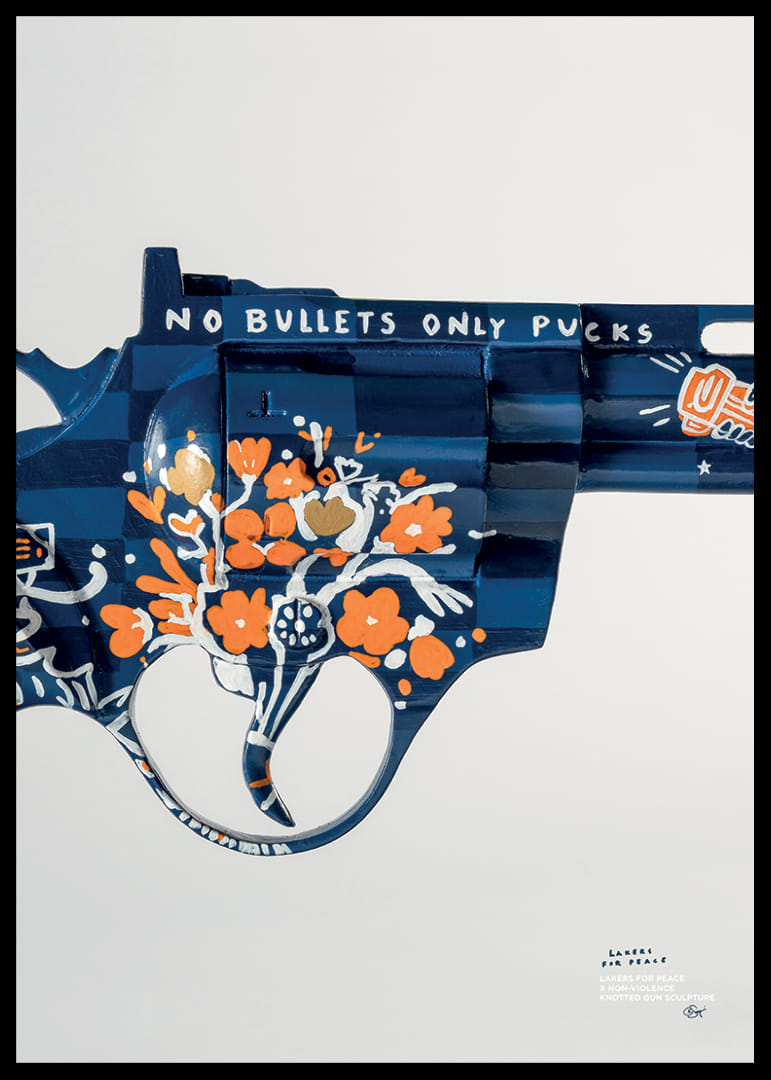 Lakers For Peace Knotted Gun Non-Violence No3-12