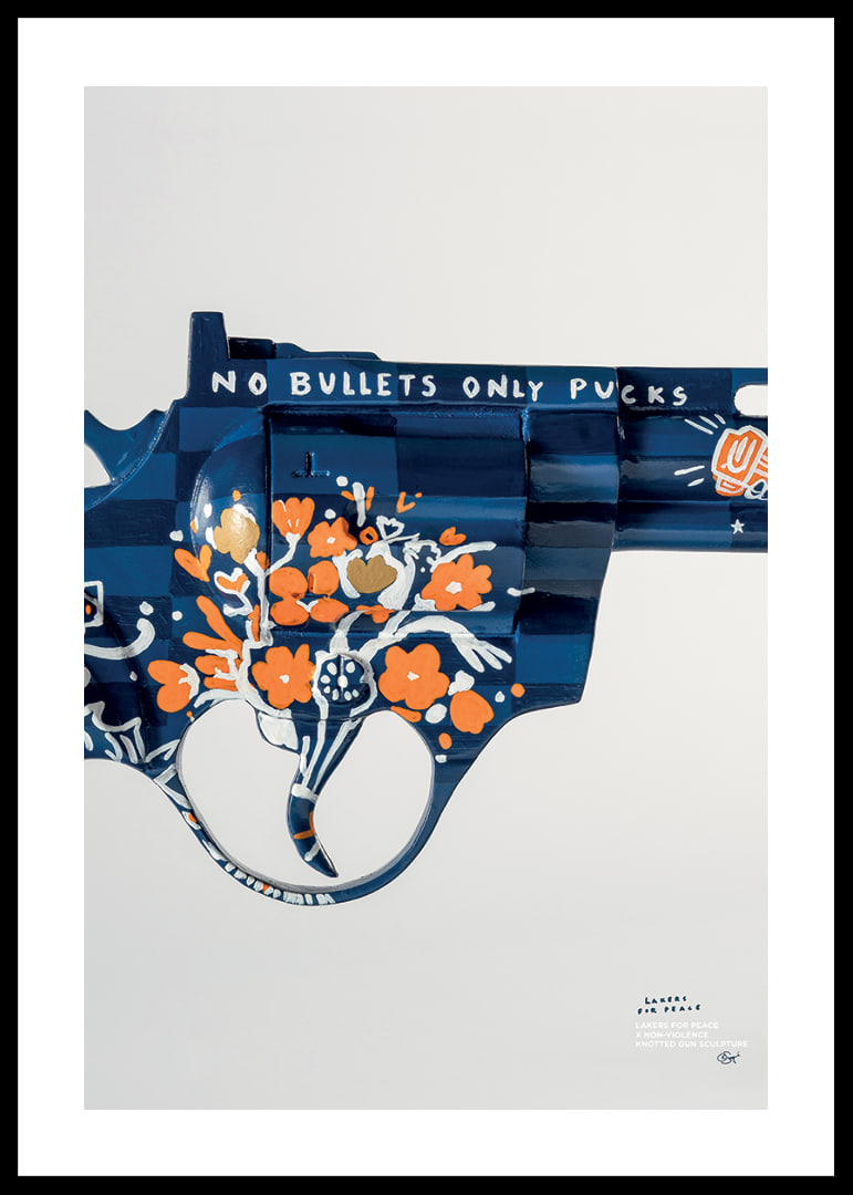 Lakers For Peace Knotted Gun Non-Violence No3-12