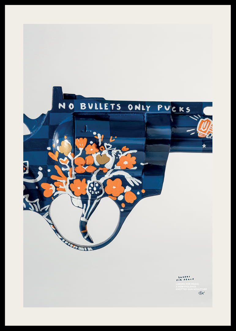 Lakers For Peace Knotted Gun Non-Violence No3-12