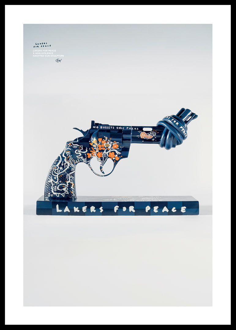 Lakers For Peace Knotted Gun Non-Violence No6-12