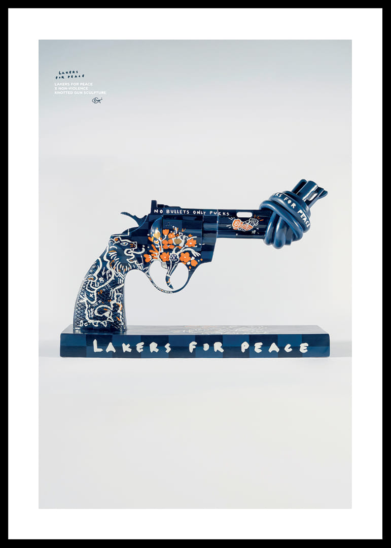 Lakers For Peace Knotted Gun Non-Violence No6-12