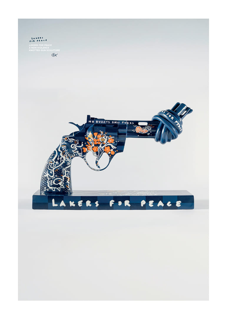 Lakers For Peace Knotted Gun Non-Violence No6-12