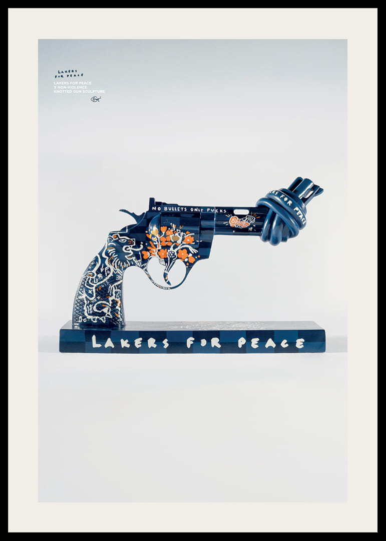 Lakers For Peace Knotted Gun Non-Violence No6-12