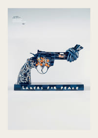Lakers For Peace Knotted Gun Non-Violence No6-3