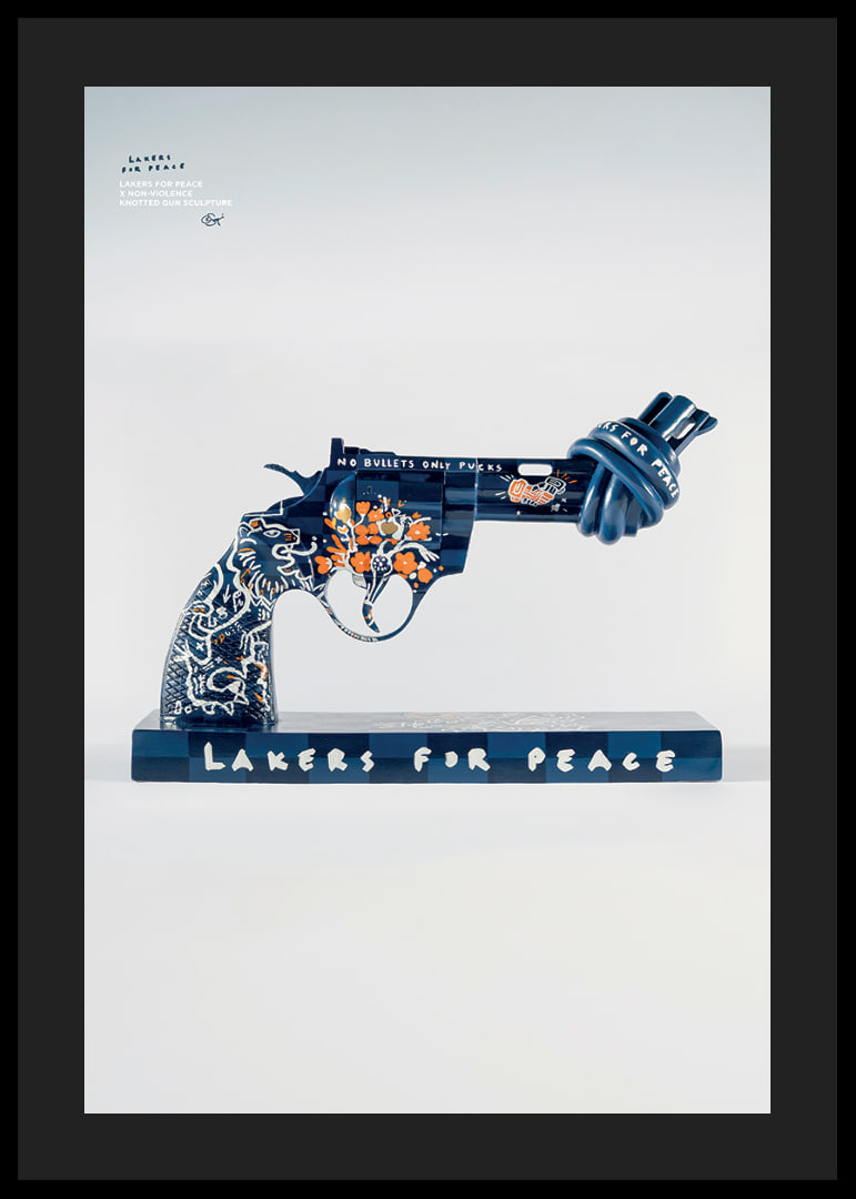 Lakers For Peace Knotted Gun Non-Violence No6-12