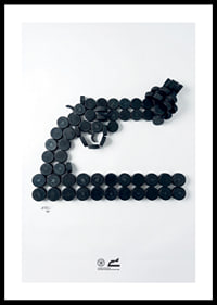 Lakers For Peace Knotted Gun Pucks Non-Violence No2-0