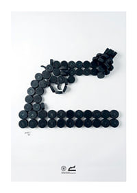 Lakers For Peace Knotted Gun Pucks Non-Violence No2-1