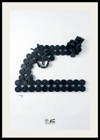 Lakers For Peace Knotted Gun Pucks Non-Violence No2-2