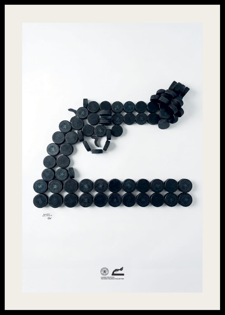 Lakers For Peace Knotted Gun Pucks Non-Violence No2-12