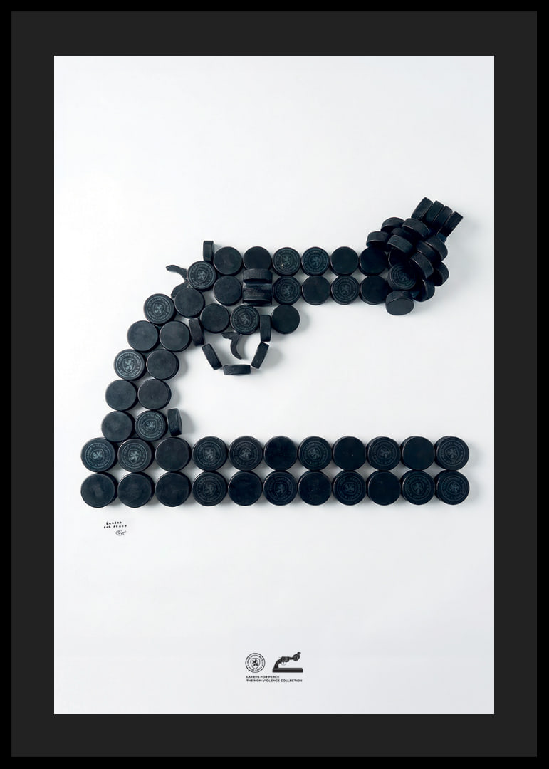 Lakers For Peace Knotted Gun Pucks Non-Violence No2-12