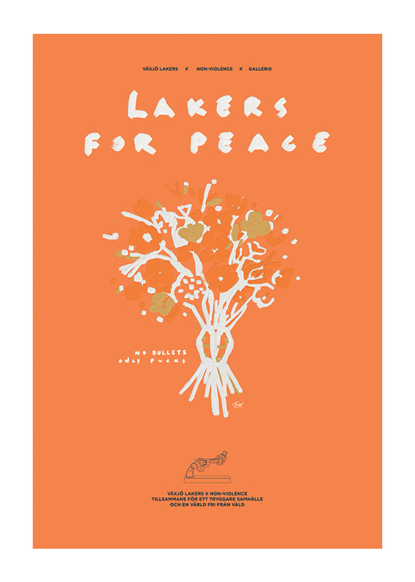 Poster Lakers For Peace Flower Non-Violence