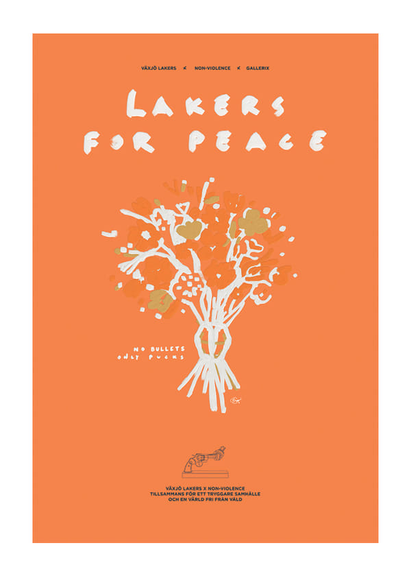 Poster Lakers For Peace Flower Non-Violence
