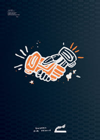 Lakers For Peace Handshake Non-Violence No2-7